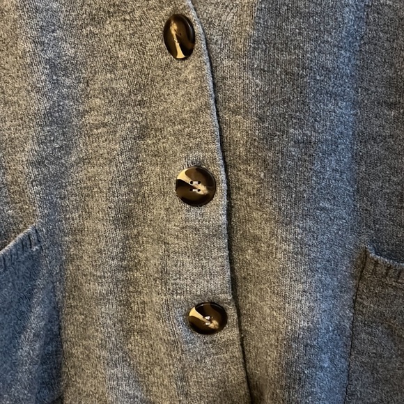 Zara Grey Oversized Knit Cardigan - Picture 3 of 4